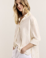 Summum Woman Blouse Embellished Cotton Ivory