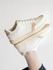 Woden Bjork Sneaker Leather Coffee Cream/Blanc de Blanc