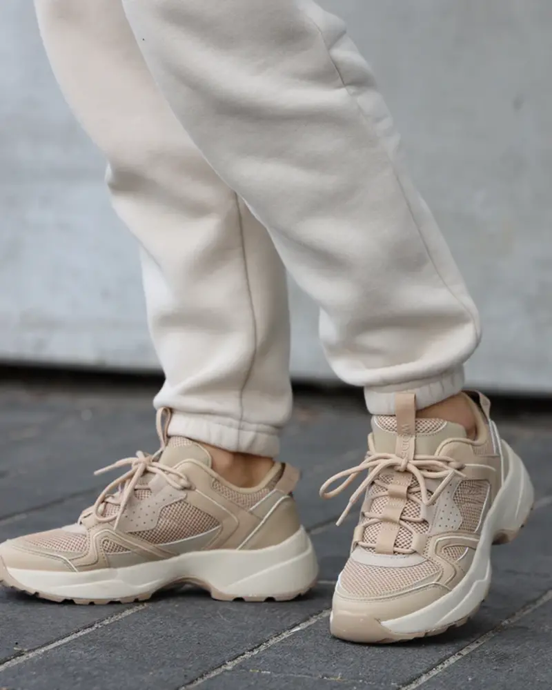 Woden Sif Sneaker Reflective Coffee Cream