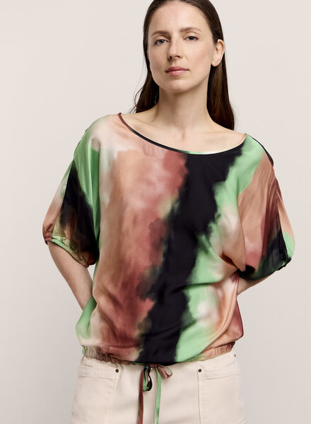 Summum Woman Top Cloudy Dream Print Multicolour