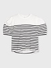 10Days Balloon Sleeve Tee Stripes Ecru/Black