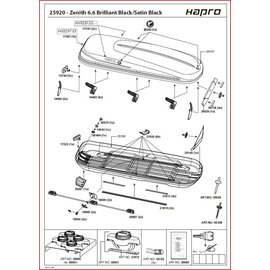 Hapro Dachbox Teile Hapro Zenith 6.6, 8.6