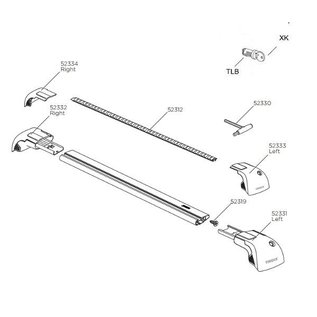 Thule Wingbar Edge components va