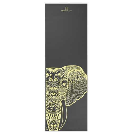 Yoga Studio Yoga Studio Elephant Designed Grey Yoga Mat (6mm)