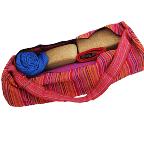 Yogi & Yogini Yogamat tas met rits rood/roze
