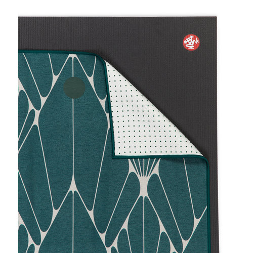 Yoga handdoek, Yogitoes Manduka X repreve yoga towel - Rainforest