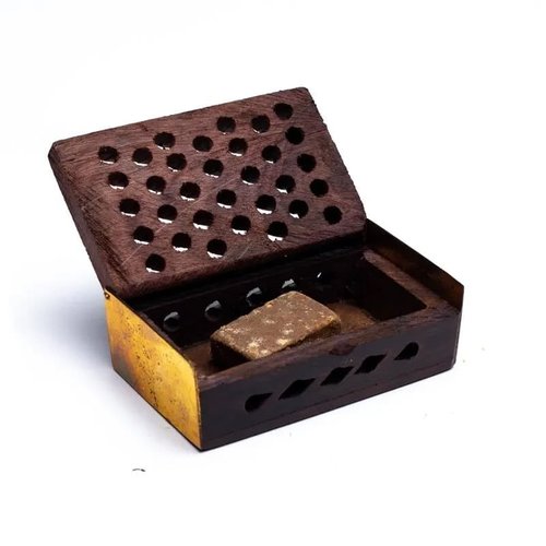 Merkloos Wierookhars Amber in houten doosje