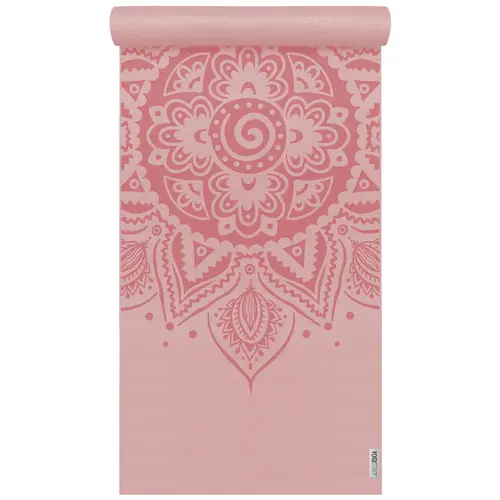 YOGISTAR Yoga Mat design Spiral Mandala velvet rose