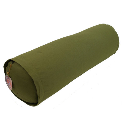 Yogi & Yogini Yoga Bolster Rond Olijfgroen