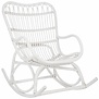 Nostalgic - Schaukelstuhl - Rattan - matt weiß - 66x110x93cm