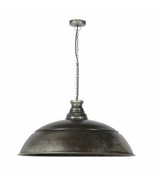 Industry - Hanglamp - dia 80cm - oud zilver - met LED lichtbron