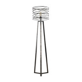 Spiral - Vloerlamp - dia 40cm - metaal - met LED lichtbron