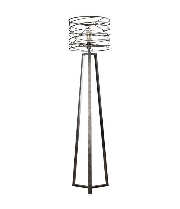 Duverger® Spiral - Vloerlamp - dia 40cm - metaal - met LED lichtbron