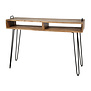 Loop - Sidetable - massieve acacia - 2 nissen - metalen beugels en onderstel