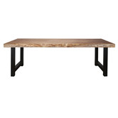 Tree - Eettafel - boomstam - L 200cm - bladdikte 8cm - massief acacia naturel