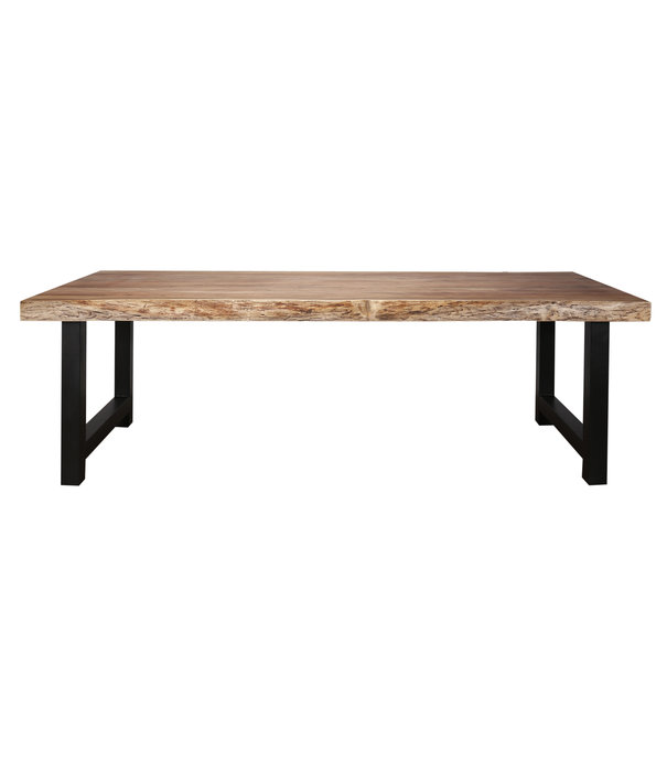 Duverger® Tree - Eettafel - boomstam - L 200cm - bladdikte 8cm - massief acacia naturel