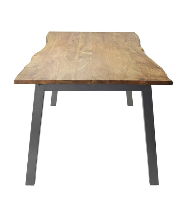 Duverger® Tree - Table de repas - plateau en tronc d'arbre - acacia massif - L 180cm - Epaisseur 2