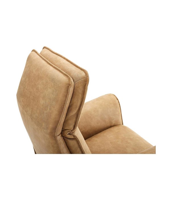 Duverger® Dreamline Saturn - Fauteuil de relaxation - caramel - micro-cuir - réglable électriquement - avec batterie