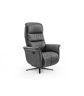 Dreamline Saturn - Fauteuil de relaxation - anthracite - micro-cuir - réglable électriquement - avec batterie