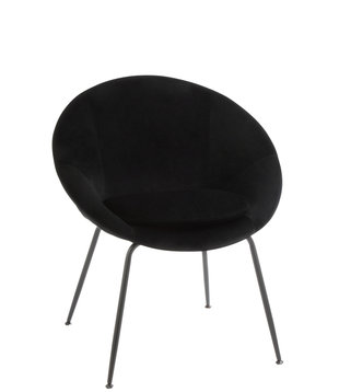 Rond Black - Fauteuil - textile - rond - pieds métal