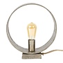 Metal Circle - Tafellamp - 1L - antiek nikkel - metalen ring -  met 1 LED lichtbron