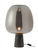 Duverger® Shine 2 - Tafellamp - Glas - voetstuk van cement - zwart