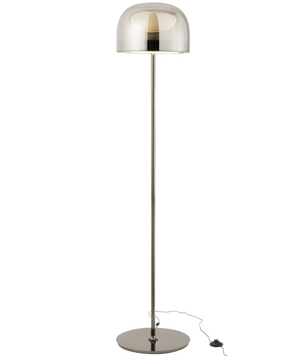 Duverger®  Tall one  - Vloerlamp - glas - metaal bronskleurige poot - met schakelaar