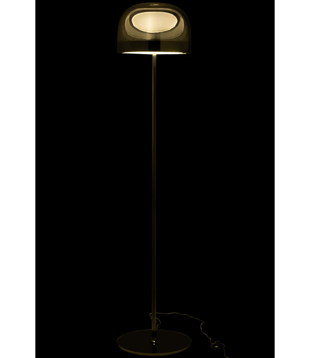 Duverger®  Tall one  - Vloerlamp - glas - metaal bronskleurige poot - met schakelaar
