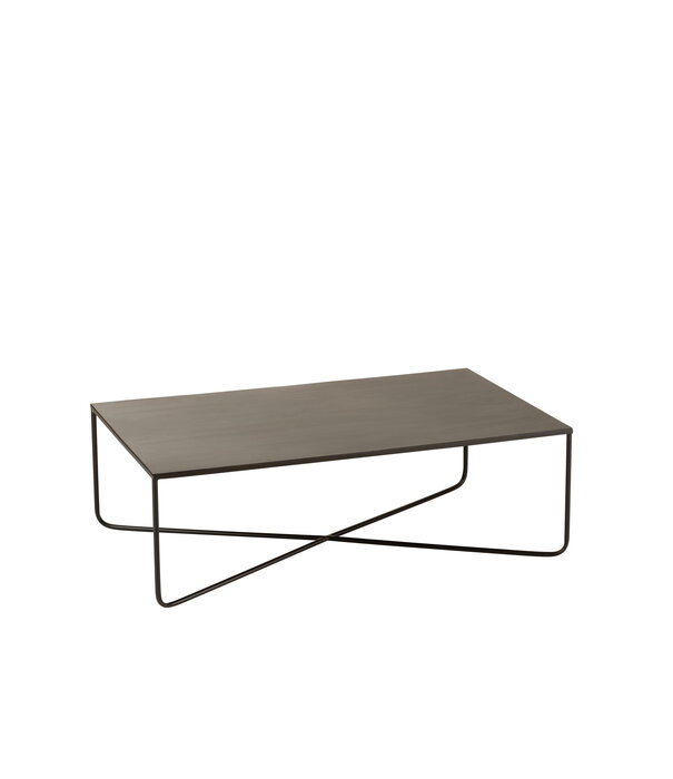Duverger® Cross - Table basse - métal noir - structure croisée