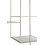 Duverger® Criss-cross - rek - 5 glazen legplanken - metalen frame - zilver