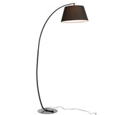 Tall Bow - Vloerlamp - boog - metaal - zwart