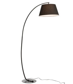 Tall Bow - Vloerlamp - boog - metaal - zwart