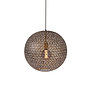 Steel Sphere - Lampe suspendue - sphère en acier découpée - dia 50 cm - noir