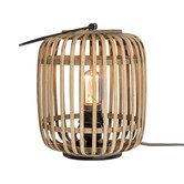 Etnic bamboo - Tischleuchte -1 Lichtpunkt - Bambuskorb – natur