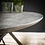 Duverger® Trendy - Eettafel - ovaal -L240cm - MDF - 3D print - betonlook grijs