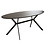 Duverger® Trendy - Eettafel - ovaal -L200cm - MDF - 3D print - betonlook grijs