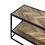 Duverger® Herringbone - TV-meubel - Havana bruin - visgraat parket - zwart stalen frame