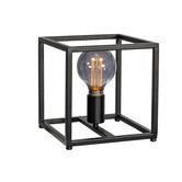 Cage - Lampe à poser - petite - 22cm - structure en acier - noir - 1 lumière