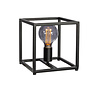 Cage - Lampe à poser - petite - 22cm - structure en acier - noir - 1 lumière