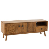 Scandinavian mango - TV-meubel - massief mango hout - 2 deuren - 1 lade - 1 nis