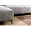 Duverger® Chiné - Sofa - 3-zit bank - chaise longue links - grijs gespikkeld - zacht zittende polyester stof - stalen pootjes - zwart