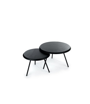 Pure Scandinavian - Tables d'appoint - set of 2 - rond - acacia - noir