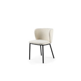 Sheep - Schalensitze - 2er Set - Schafsstoff - ecru – Stahlbeine