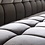 Duverger® Cosy velvet - Eetkamerbank - antraciet velours - raster patroon - L 180cm
