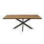 Teaked - Eettafel - rechthoekig - 200cm - teakhout - Spiderpoot - gecoat staal