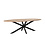 Duverger® Nordic - Eettafel - acacia - naturel - ovaal - L 240cm - spider poot - gecoat staal