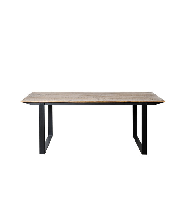 Duverger® Tropical - Eettafel - 200cm - mangohout - staal - rechthoekig