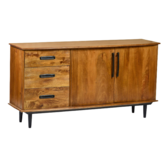 Nostalgic retro - Anrichte - Mangoholz - braun - 3 Schubladen - 2 Türen - L 152cm