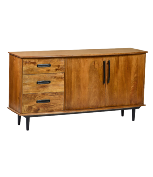 Nostalgic retro - Anrichte - Mangoholz - braun - 3 Schubladen - 2 Türen - L 152cm