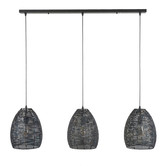 Beehive - Hanglamp - handgemaakt - 3 ovale kappen